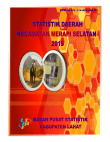 STATISTIK DAERAH KECAMATAN MERAPI SELATAN 2015