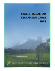 STATISTIK DAERAH KECAMATAN JARAI 2015