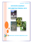 STATISTIK DAERAH KECAMATAN PSEKSU 2015