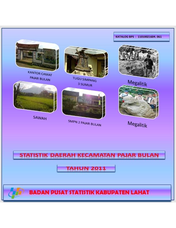 Statistik Daerah Kecamatan Pajar Bulan Tahun 2011